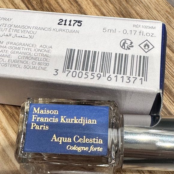 Maison F Kurkdjian Aqua Celestia Cologne Forte sample - Picture 2 of 3